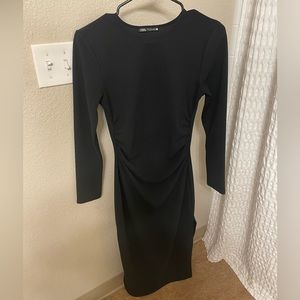 Zara Black Midi Dress